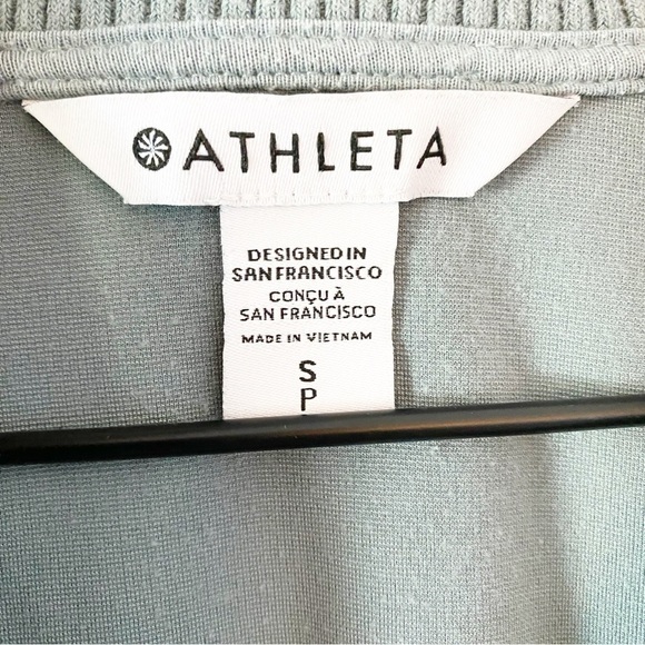 ATHLETA Eastbound V-Neck Stretch Ponte Sweatshirt Athleisure - Picture 9 of 11